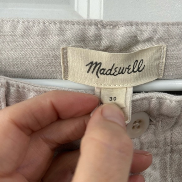 MADEWELL Griff Tapered Fatigue Cargo Pants Stone Size 30 Casual Grunge Lagenlook - Picture 4 of 8